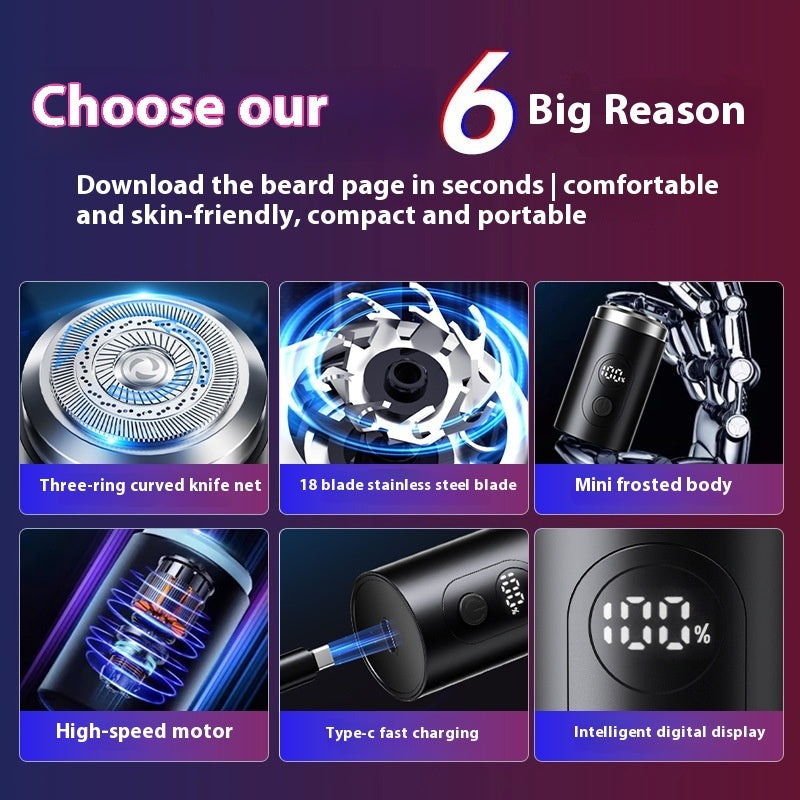 Mini Electric Shaver for Precise and Comfortable Shaving