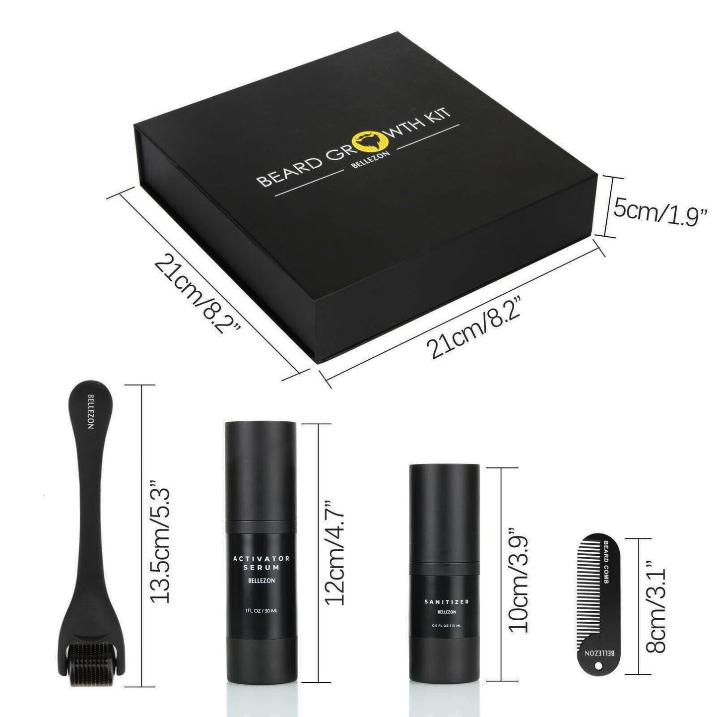 Beard Growth Kit for Faster Thicker Healthier Beard