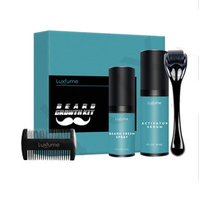 Beard Growth Kit for Faster Thicker Healthier Beard
