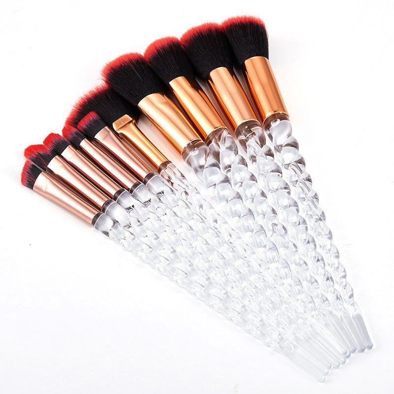 10-Piece Brush Set for Flawless, Professional Makeup Application