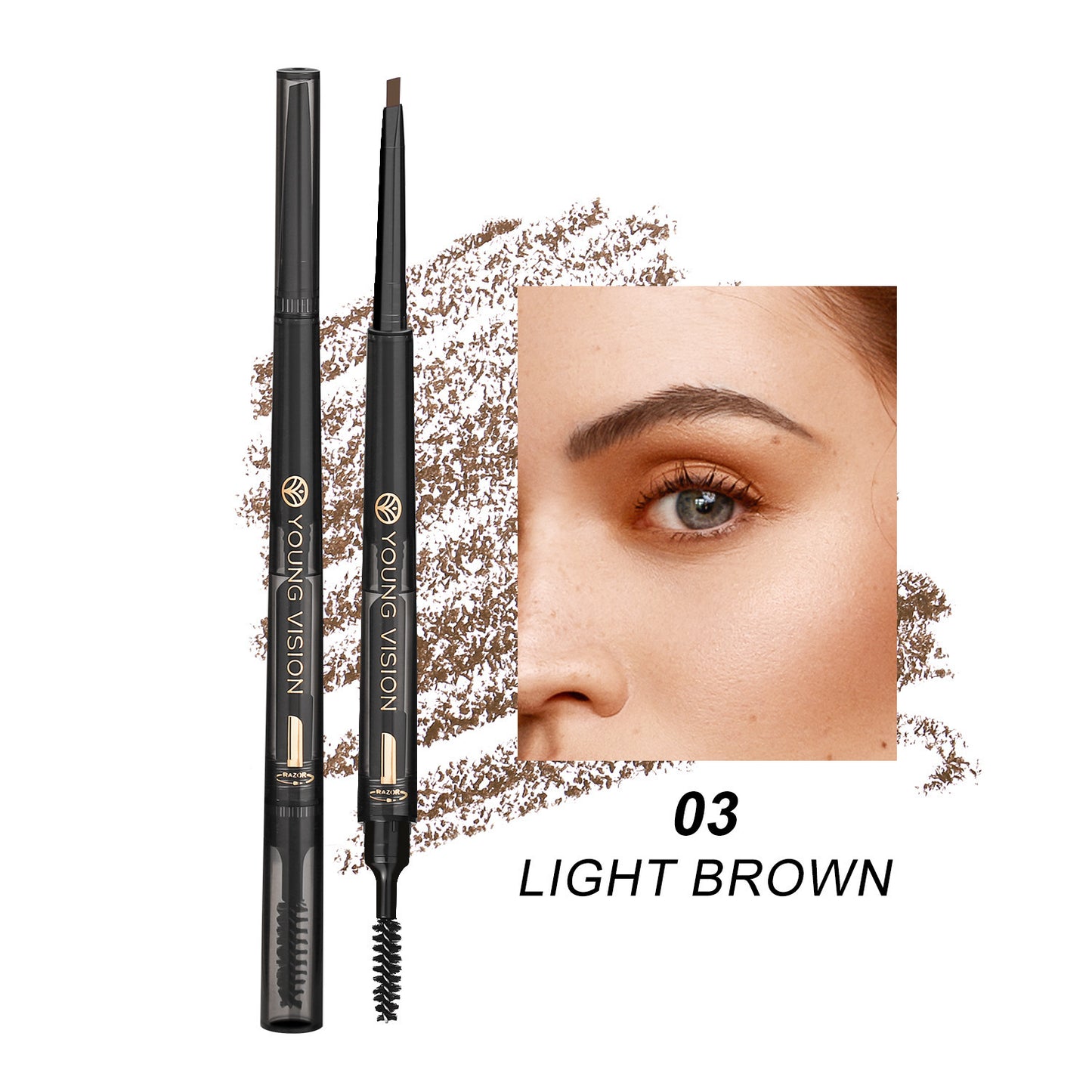3-in-1 Brow Pencil for Perfectly Shaped, Natural Brows
