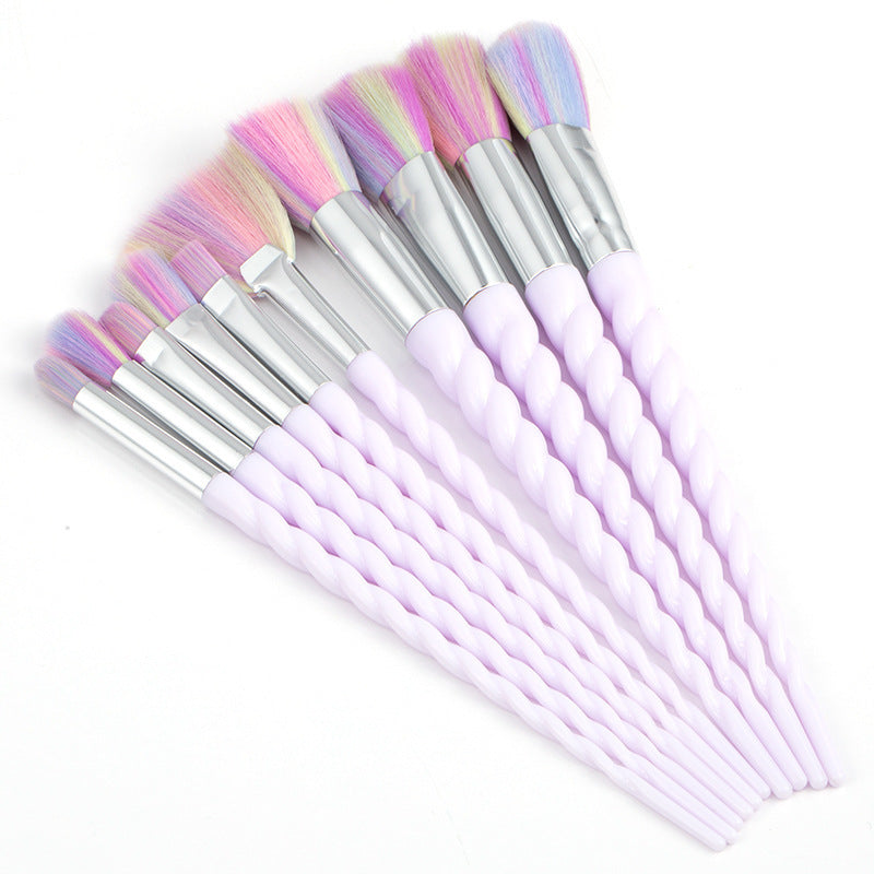 10-Piece Brush Set for Flawless, Professional Makeup Application