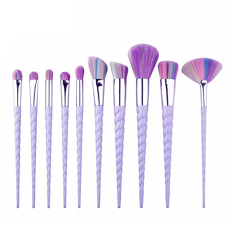 10-Piece Brush Set for Flawless, Professional Makeup Application