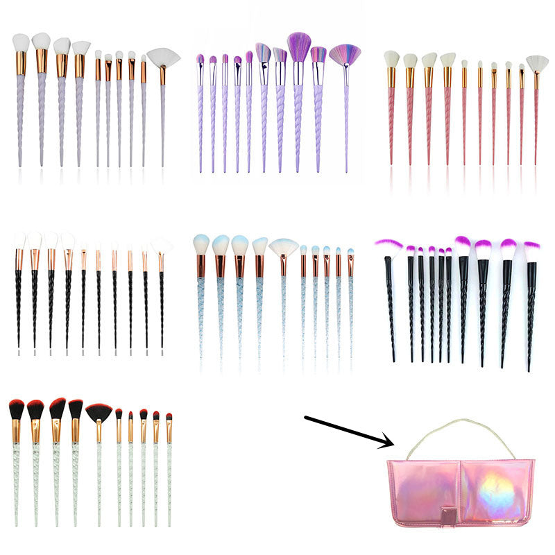 10-Piece Brush Set for Flawless, Professional Makeup Application