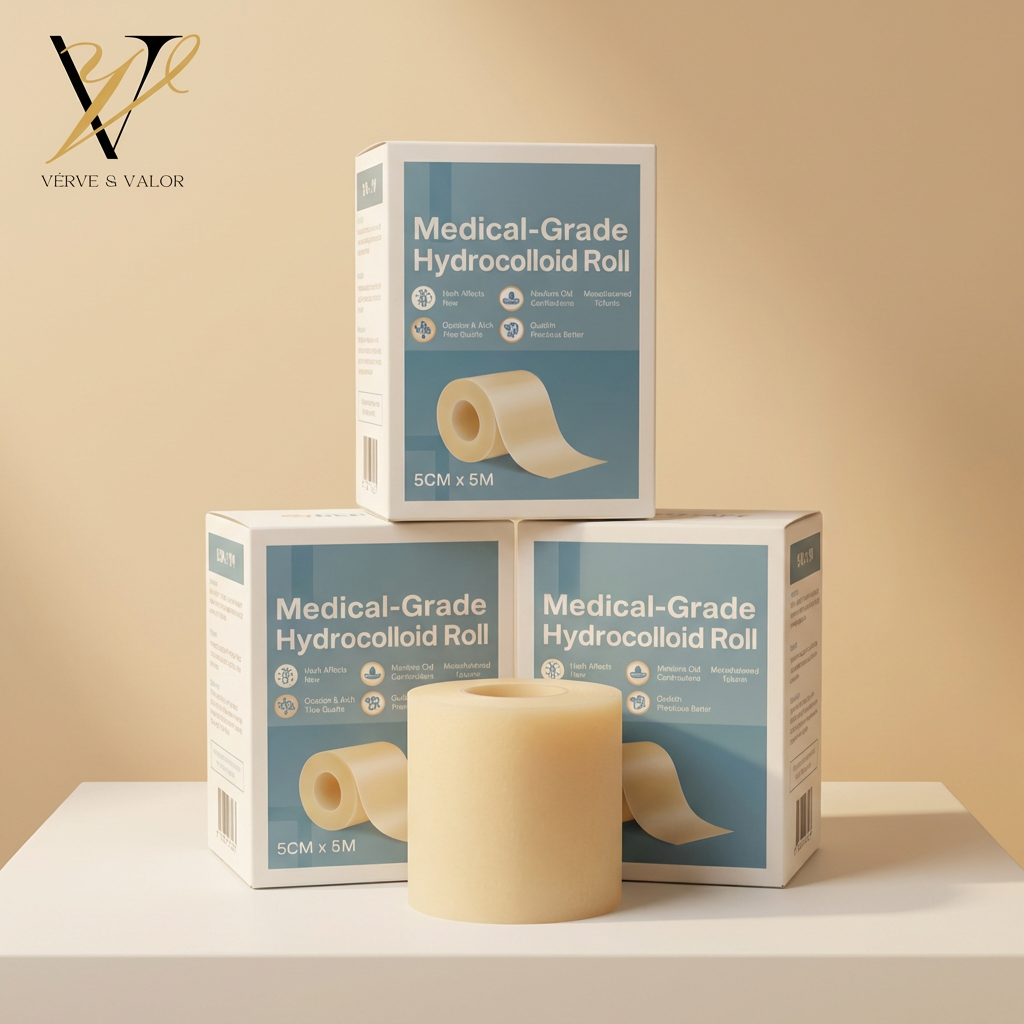 Ultra-Thin Hydrocolloid Acne Healing Roll – Medical-Grade Pimple Patch Tape (5×5cm)