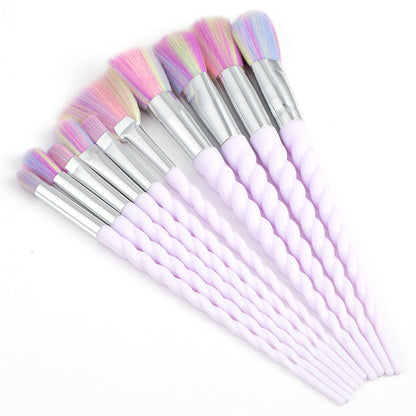 10-Piece Brush Set for Flawless, Professional Makeup Application