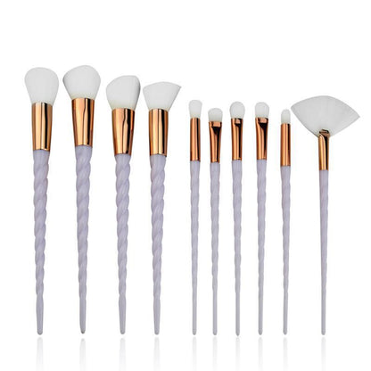 10-Piece Brush Set for Flawless, Professional Makeup Application